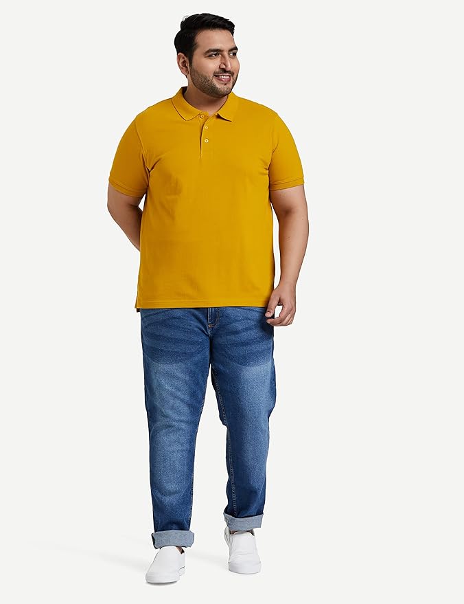 Stylish Black Round Neck Tshirt with Half Sleeves - Image 2